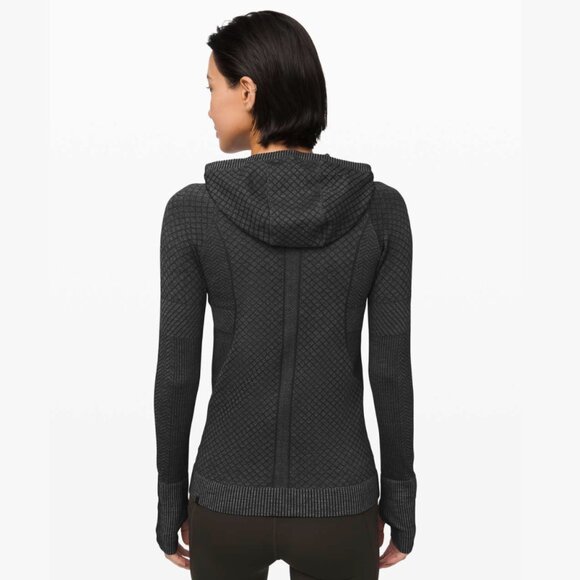 Lululemon Rest Less Hoodie *Patchwork (Black / Alpine White) - Size 4 - Picture 9 of 10